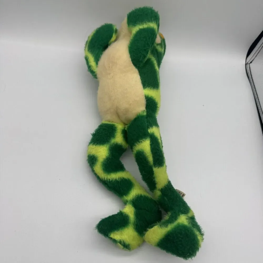 Vintage Rare Flippo Jr. No. 570 Animal Fair Long Plush Frog. USA